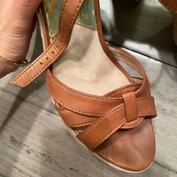 Michael kors platform sandals brown 8.5 - Picture 5 of 5